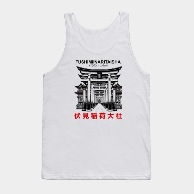 Fushimi Inari Taisha Tank Top by nrwahid